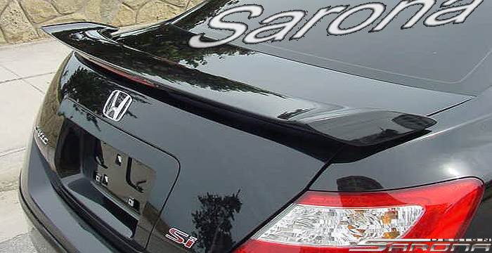 Custom Honda Civic Trunk Wing  Coupe (2006 - 2011) - $189.00 (Manufacturer Sarona, Part #HD-083-TW)